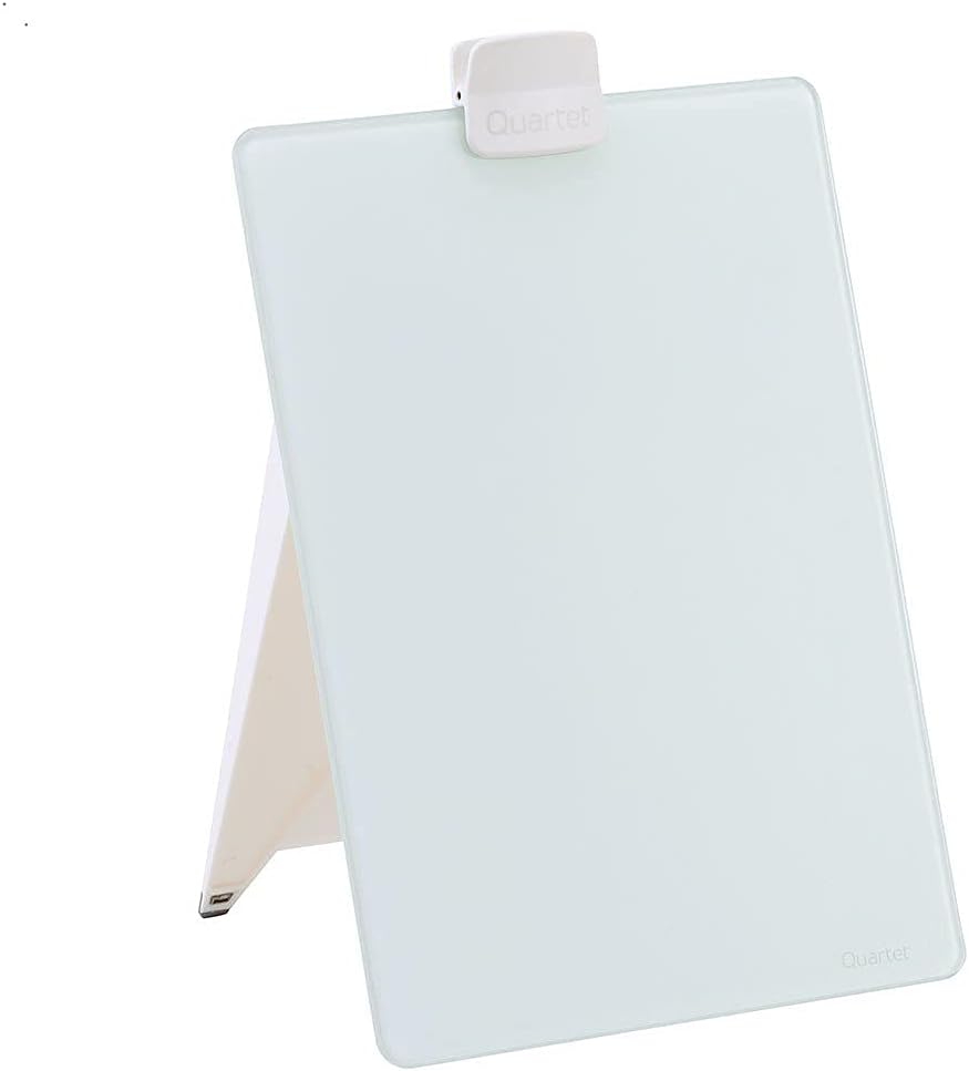 Quartet Glass Whiteboard Desktop Easel, 9" x 11", Dry Erase Surface, Clean Erase, Includes 1 Dry Erase Marker, White (GDE119) 1 31IHz4HYfiS. AC SL1000 - northernschoolofshiatsu.co.uk