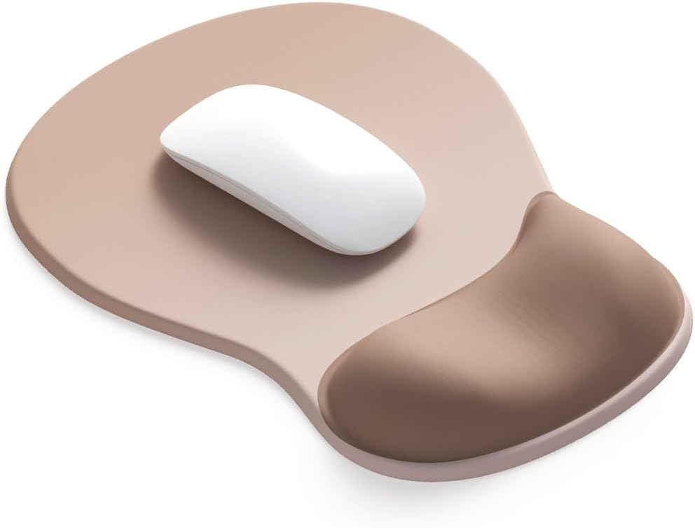 ErgoComfort Gel Wrist Rest Mouse Pad-Ergonomic Office Mousepad with Wrist Support-Non-Slip, Design Desk Accessories Mat for Home&Game Decor (06Mocha Sand) 1 41FOIAj+S2L. AC SL1000 - northernschoolofshiatsu.co.uk