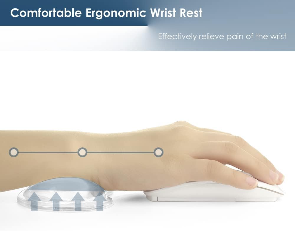 Soft Mouse Wrist Rest Pad Comfortable Cool Silicone Gel Ergonomic Cushion Small-Sized Hand Pain Relief Support Pad with Gel-Filled for Laptop Computer Office & Home (Transparent) 5 41NRsUzGzHL. AC SL1000 - northernschoolofshiatsu.co.uk