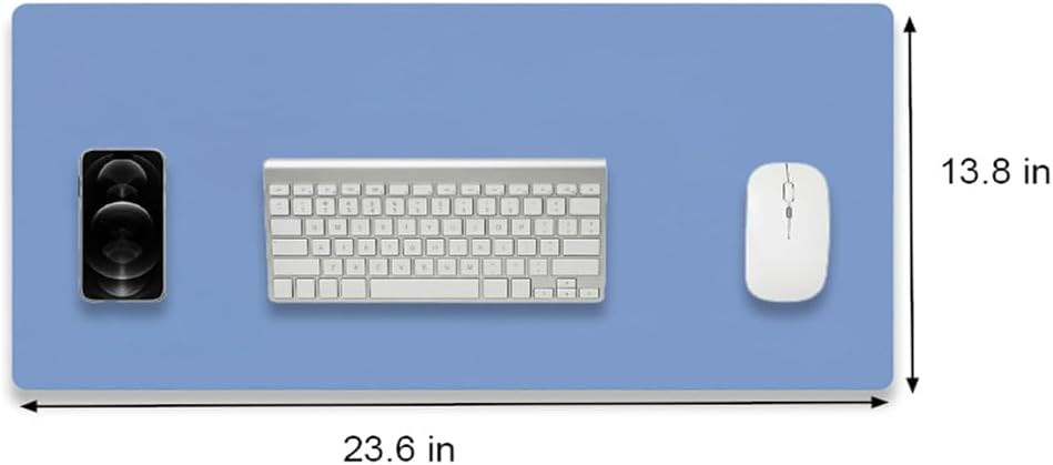 Desk Pad Protector Office Desk Mat, Dual-Sided Large Mouse Pad, Waterproof Desk Blotter Protector, Ideal for Large Mouse Pad and Small Desk Mats on Top of Desks (Blue, 23.6"x13.8") 2 41OmkuIvSmL. AC SL1000 - northernschoolofshiatsu.co.uk