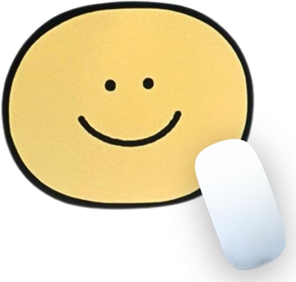 Cute Mouse Pad, Smiley Face Mouse Pad, Cat Mouse Pad with Non-Slip Back, Smooth Surface for Easy Control, Happy Mouse Pad, Kids Mouse Pad, Perfect for Cute Office Decor & Colorful Desk Setup (Smiley) 1 41UdE84zrEL. AC SL1080 - northernschoolofshiatsu.co.uk