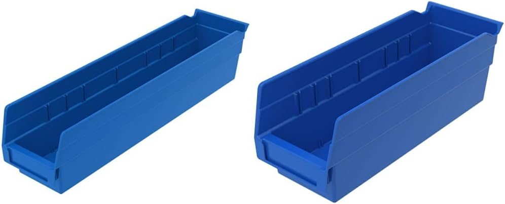 Akro-Mils 30128 Plastic Shelf Bins, Heavy Duty Storage Bins for Garage, Closet, and Drawer Organization, 18-Inch x 4-Inch x 4-Inch, Blue, 12-Pack 43 41WOoJlwBLL. AC SL1001 - northernschoolofshiatsu.co.uk