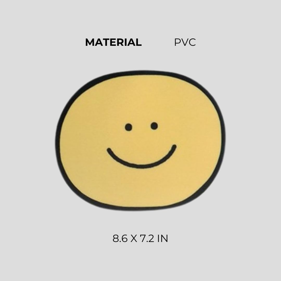 Cute Mouse Pad, Smiley Face Mouse Pad, Cat Mouse Pad with Non-Slip Back, Smooth Surface for Easy Control, Happy Mouse Pad, Kids Mouse Pad, Perfect for Cute Office Decor & Colorful Desk Setup (Smiley) 5 41YhUzuPKIL. AC SL1080 - northernschoolofshiatsu.co.uk