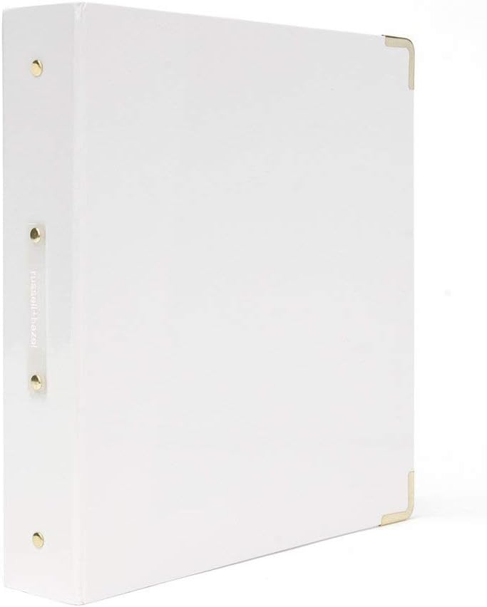 russell+hazel Signature Patent 3-Ring Binder, White, 10.75" x 12", White Binder (36917) 1 41aSpJg5pvL. AC SL1000 - northernschoolofshiatsu.co.uk
