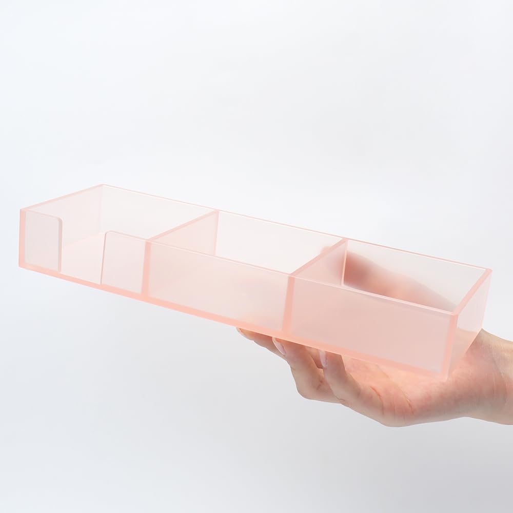 Pink Acrylic Sticky Note Holder 3 Grid Note Pads Storage Containers for Women Office Supplies Desk Accessories Stationary Dorm Room Decor 3 41lQUp rLML. AC SL1000 - northernschoolofshiatsu.co.uk