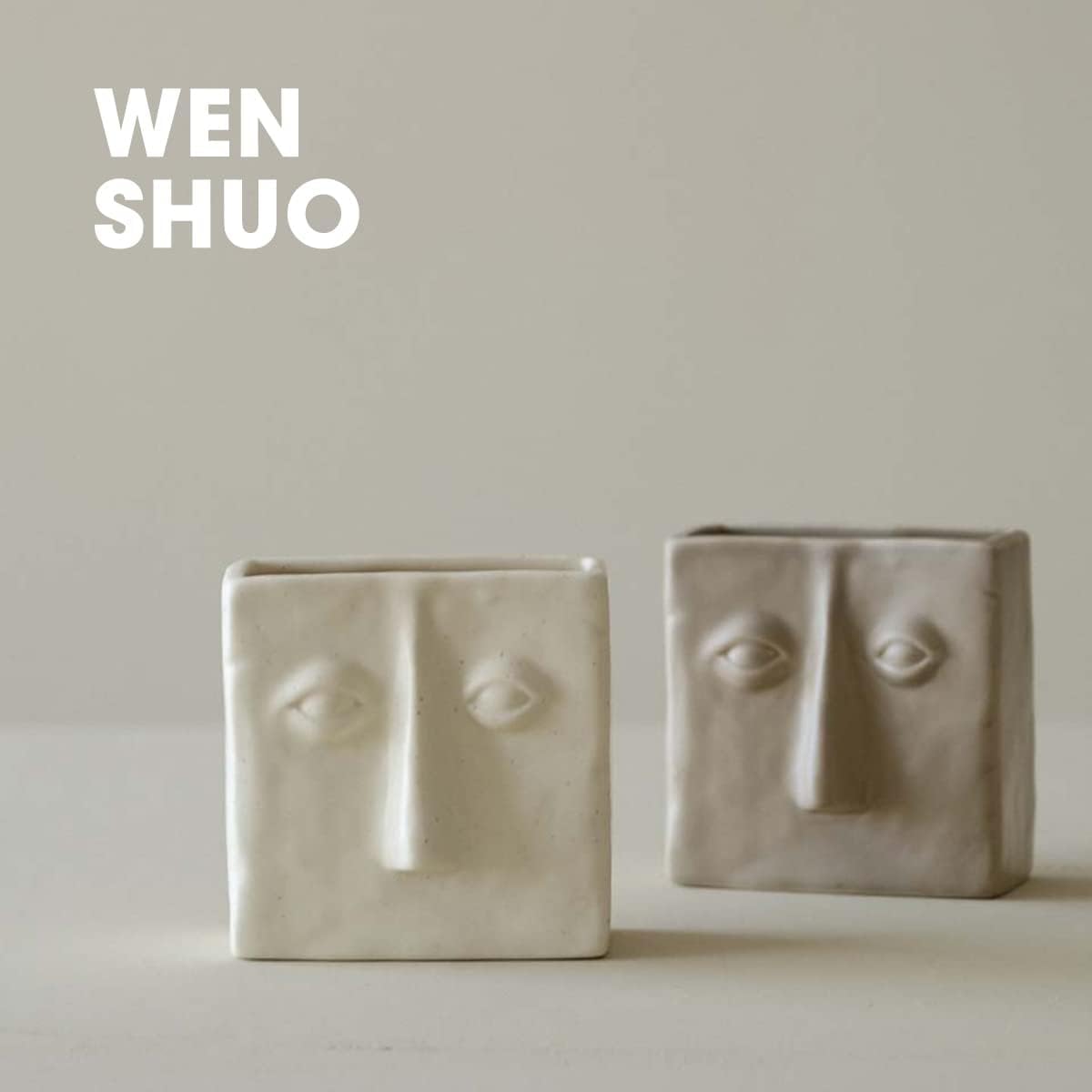 WENSHUO Abstract Square Face Pen Holder, Modern and Minimalistic Desk Accessories 2 51 45oDskGL. AC SL1200 - northernschoolofshiatsu.co.uk