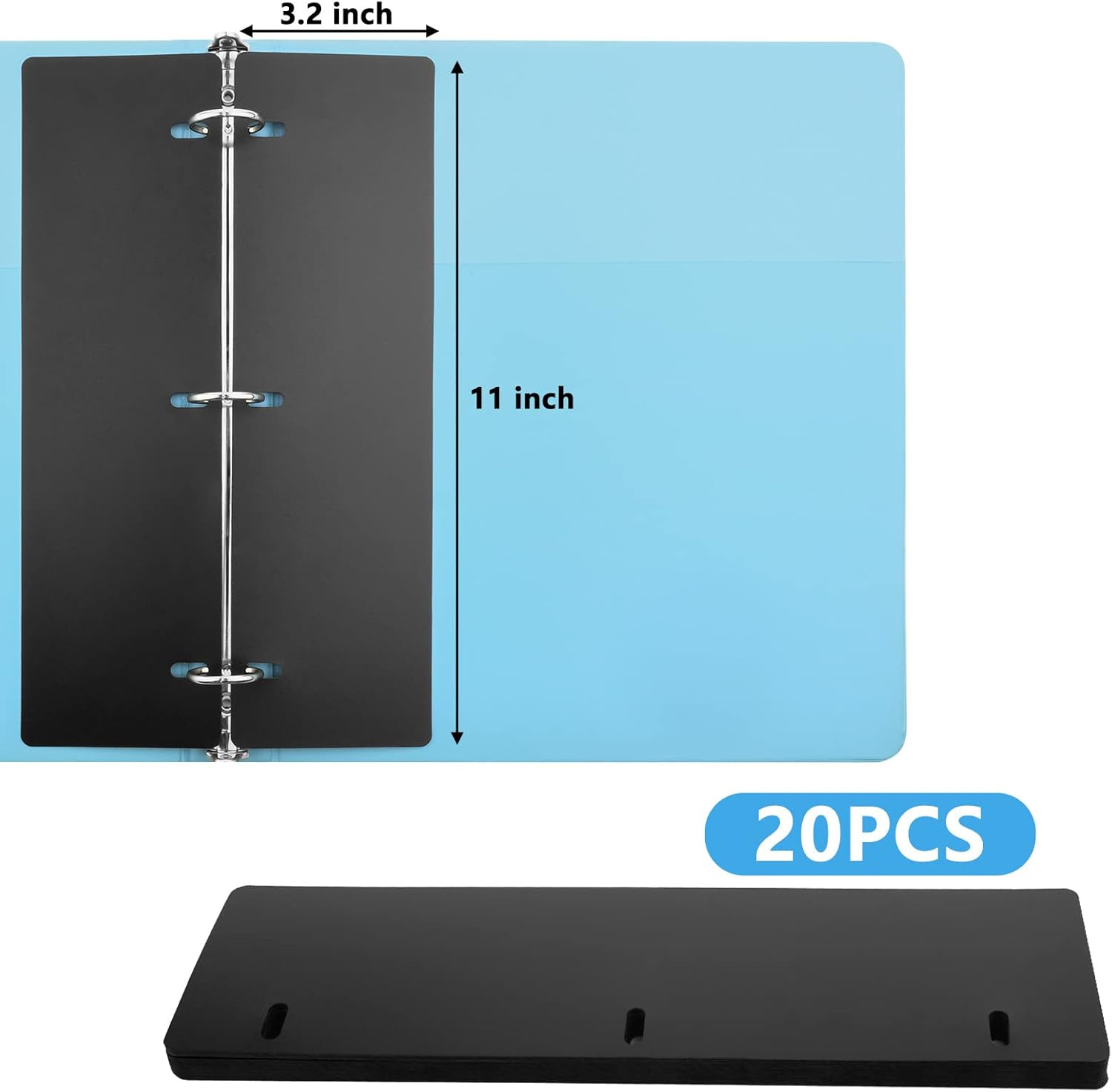 20 PCS Flat Sheet Lifters, Sheet Flatteners, Sheet Lifters Binders, Plastic Sheet Lifters, Protect Binder Page Sheet for 11-Inch x 8-1/2-Inch 3 Ring Binder, D Ring Binders 3 51 4FR3R70L. AC SL1500 - northernschoolofshiatsu.co.uk