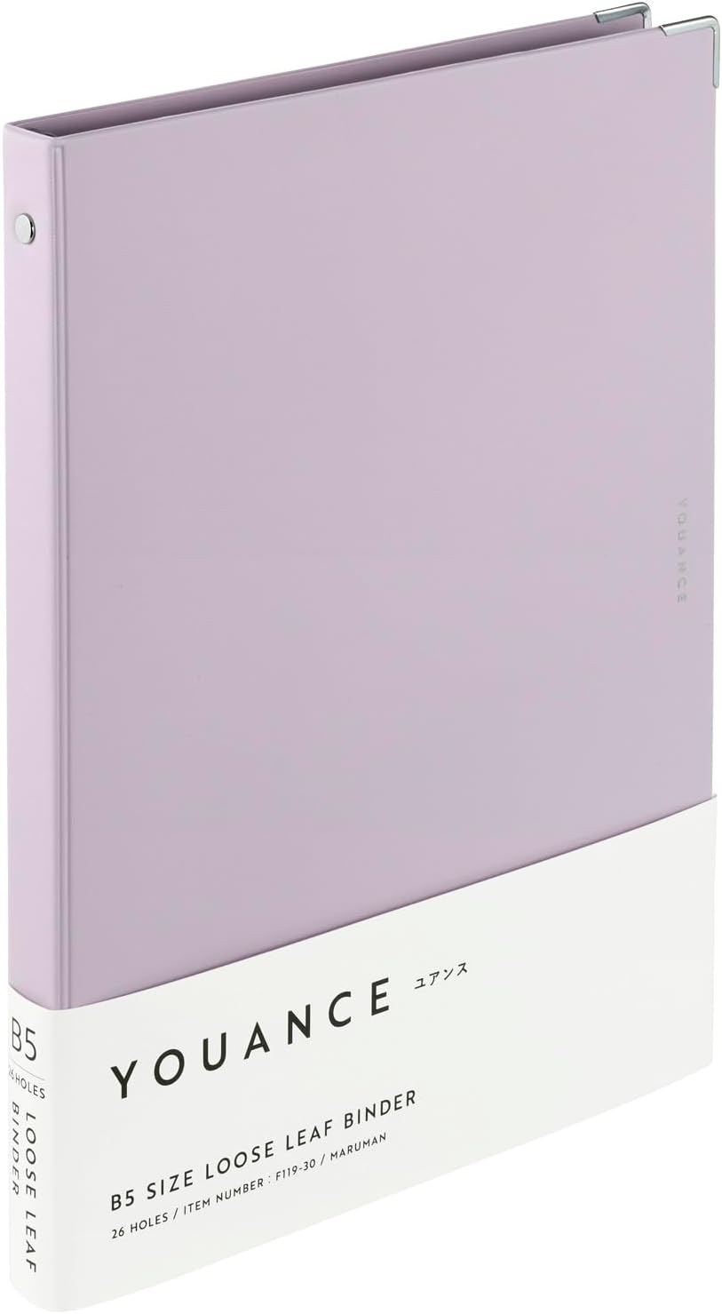 Maruman FM64-30 Loose Leaf Binder Yuance Mini 5 Hole, Light Purple 92 51 J16vMK5L. AC SL1500 - northernschoolofshiatsu.co.uk
