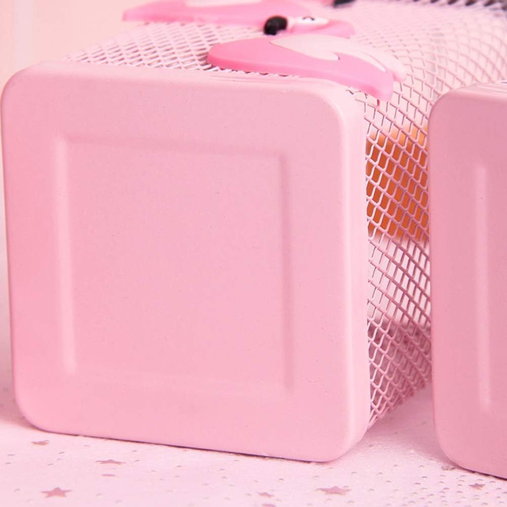 Trycooling 2 Pack Metal Cute Pen Pencil Holder Office Home Desk Square Pencil Cup Caddy Box Makeup Brush Holders for Girls (Square) 4 - northernschoolofshiatsu.co.uk