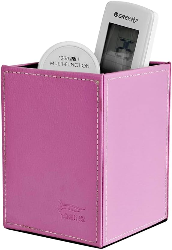Pen Pencil Holder Cup Container PU Leather Desk Organizer Stand Decor Brush Scissor Holder Decoration Office Desk Home School (3.3" x 3.3" x 4", Black) 138 511FBjpilqL. AC SL1001 - northernschoolofshiatsu.co.uk