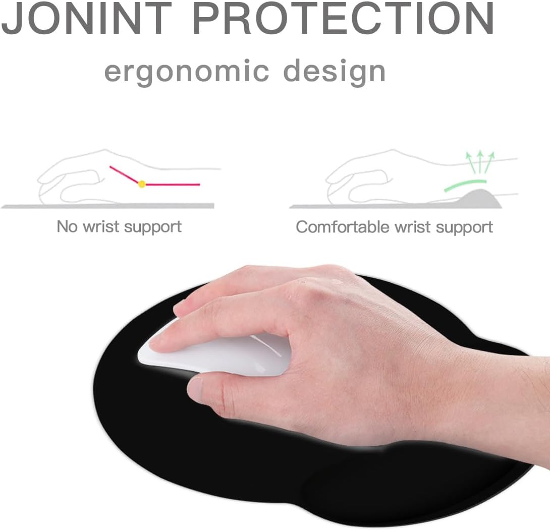Personalized Wrist Rest Mouse Pad, Add Your Photo, Text, Logo or Art Design, Custom Your own Customized Gaming, Office Mousepad, Black, 7.6-9 25 - northernschoolofshiatsu.co.uk