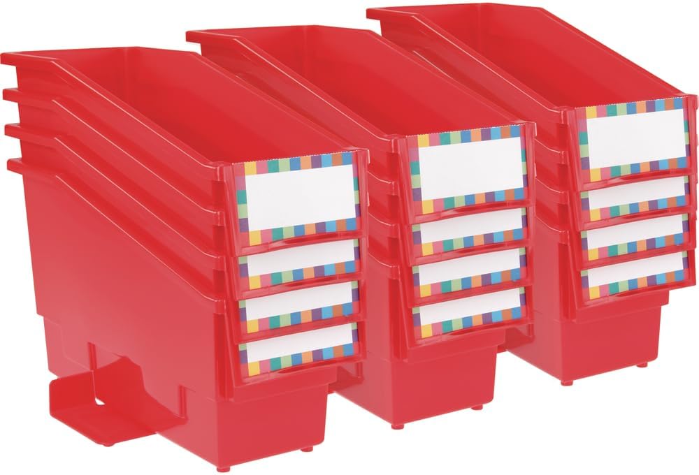 Really Good Stuff Non-Tip Book and Binder Holders with Stabilizer Wings, 5½” by 13½” by 7¾” - Set of 12, Blue Classroom Organization and Storage Solution 1 513JlVJAL0L. AC SL1000 - northernschoolofshiatsu.co.uk