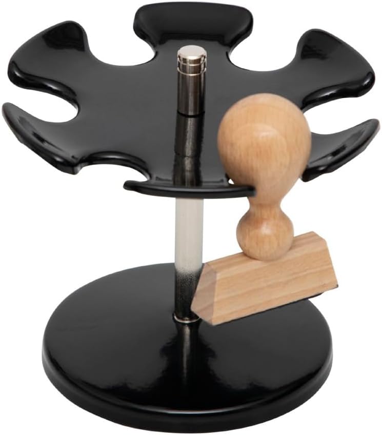 Round Version Premium Stamp Holder Metal Stamp Rack for 12 Stamps - Black 2 5149+R8JlAL. AC SL1345 - northernschoolofshiatsu.co.uk