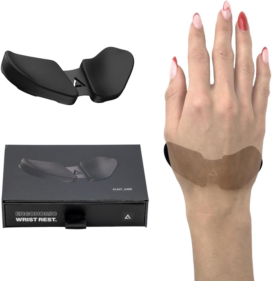 DELTAHUB Carpio 2.0 - Right-Handed Truly Ergonomic Wrist Rest for Mouse, Carpal Tunnel Support, Pain Relief, Anti-Fatigue, Easy Glide, Sleek, Office, Computer, Laptop, Gaming - Large, Black 10 514HVds0DzL. AC SL1000 - northernschoolofshiatsu.co.uk