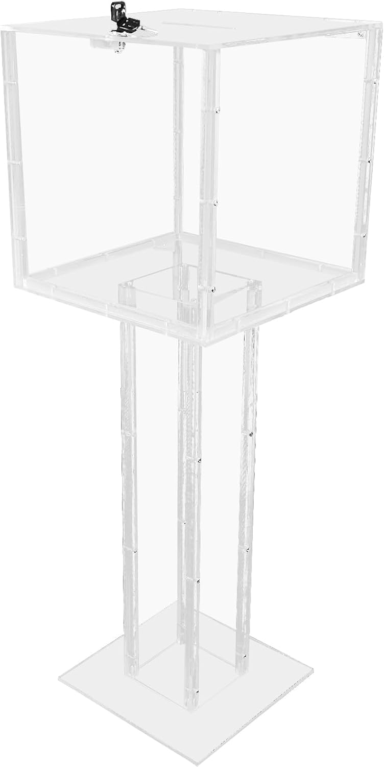 FixtureDisplays® Clear Plexiglass Large Floor Standing Tithing Box Offering Box Ballot Box Church Donation Box 14301 1 515JwgiXIkL. AC SL1500 - northernschoolofshiatsu.co.uk