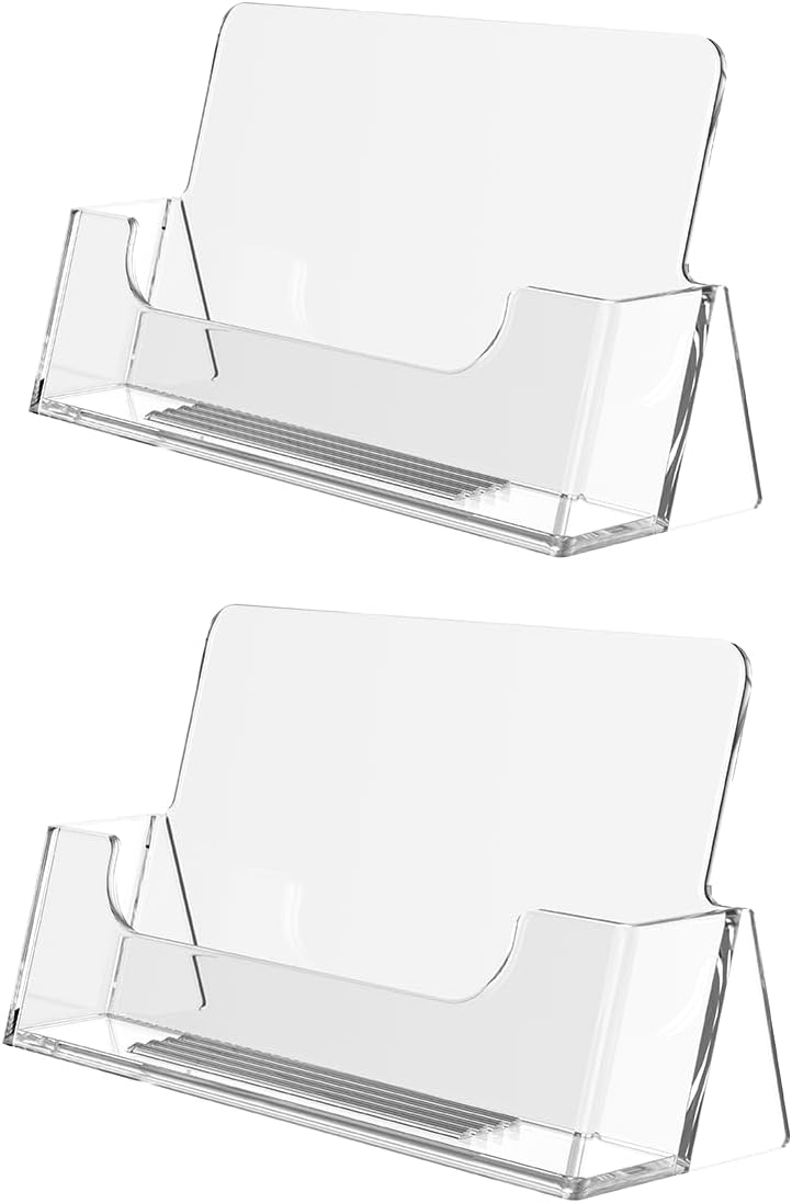 Marketing Holders 2 Pack Vertical Business Card Holder Desktop Display for 2" x 3.5" Appointment and Contact Cards at Medical and Dental Offices Lightweight Clear Acrylic Take A Card Display 10 515LeoKFSML. AC SL1280 - northernschoolofshiatsu.co.uk