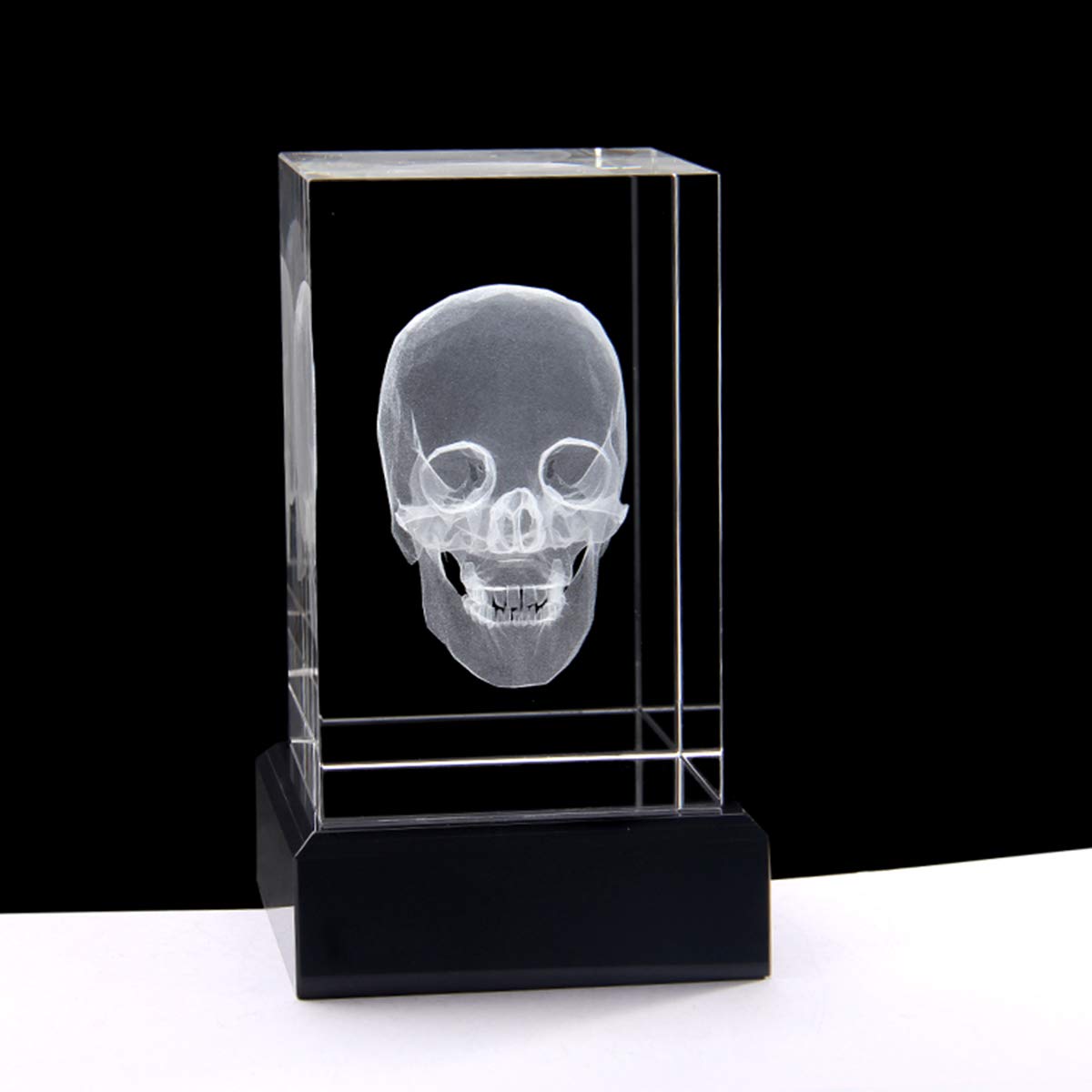 3D Human Skull Anatomical Anatomy Model Paperweight(Laser Etched) in Crystal Glass Cube Science Gift (No Included LED Base)(3.1x2x2 inch) 3 515kzF7LqNL. SL1200 - northernschoolofshiatsu.co.uk
