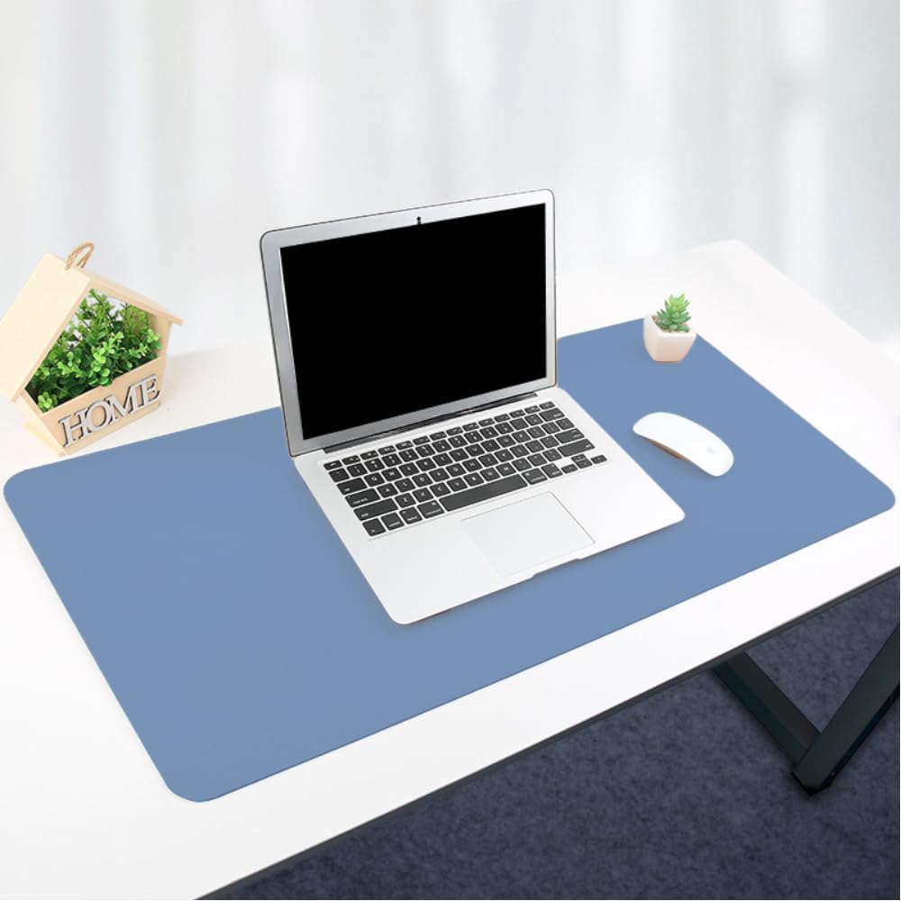 Desk Pad Protector Office Desk Mat, Dual-Sided Large Mouse Pad, Waterproof Desk Blotter Protector, Ideal for Large Mouse Pad and Small Desk Mats on Top of Desks (Blue, 23.6"x13.8") 7 516NNHcaGEL. AC SL1000 - northernschoolofshiatsu.co.uk