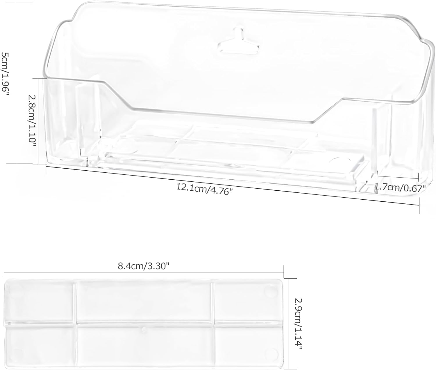 4 Pack Clear Acrylic Business Card Holder With Pen Holder - Stand Display Stand Holder for Office Desk - Fits Standard Size Business Cards - PLASTIC SUPPORT PARTS need to be assembled at the bottom 3 - northernschoolofshiatsu.co.uk