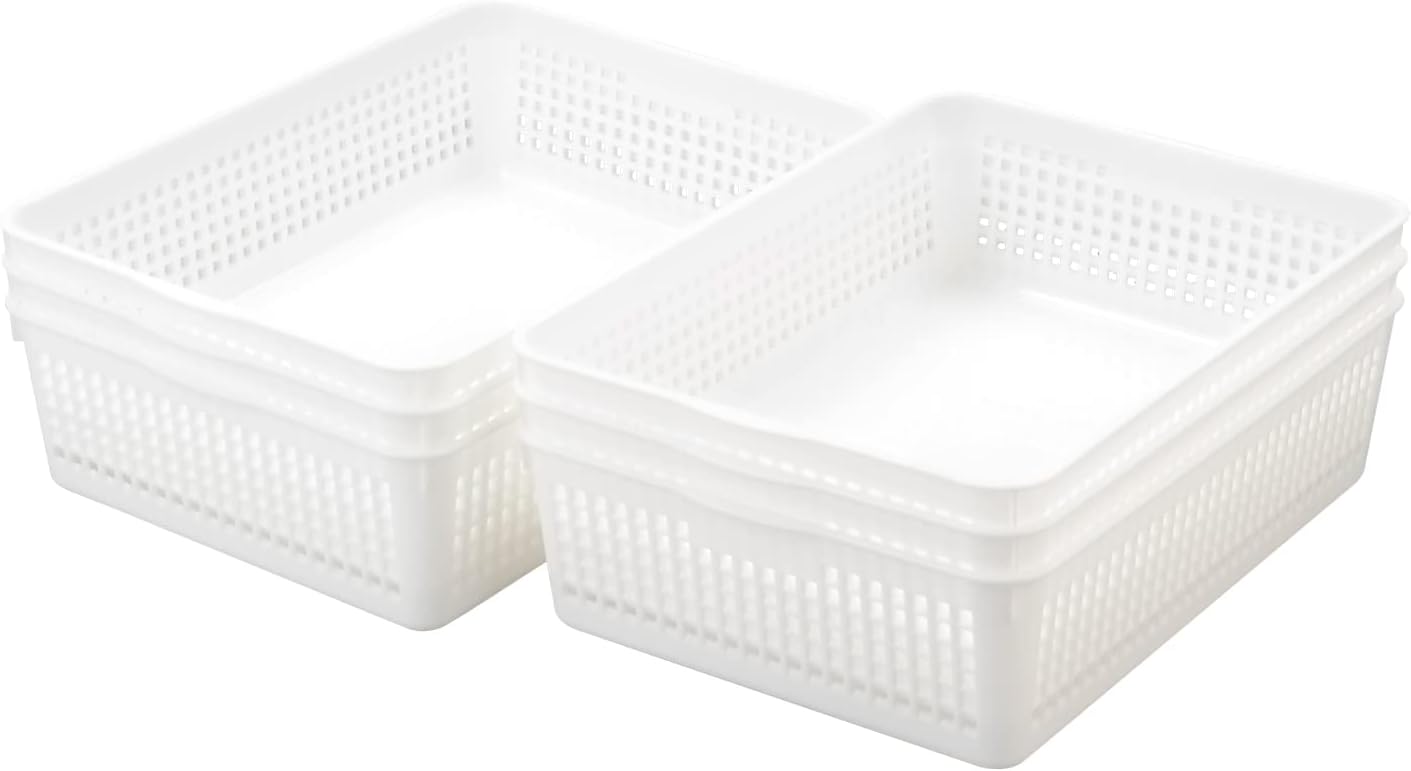 6-pack Storage Basket Trays, Plastic Office Tray, White 7 518twqU+0TL. AC SL1500 - northernschoolofshiatsu.co.uk