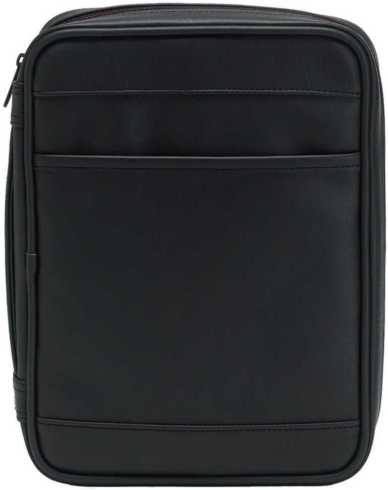 Black Outer Pocket Leather Like Vinyl Bible Cover Case with Handle Large 1 51C8UA9sf7L. AC SL1000 - northernschoolofshiatsu.co.uk
