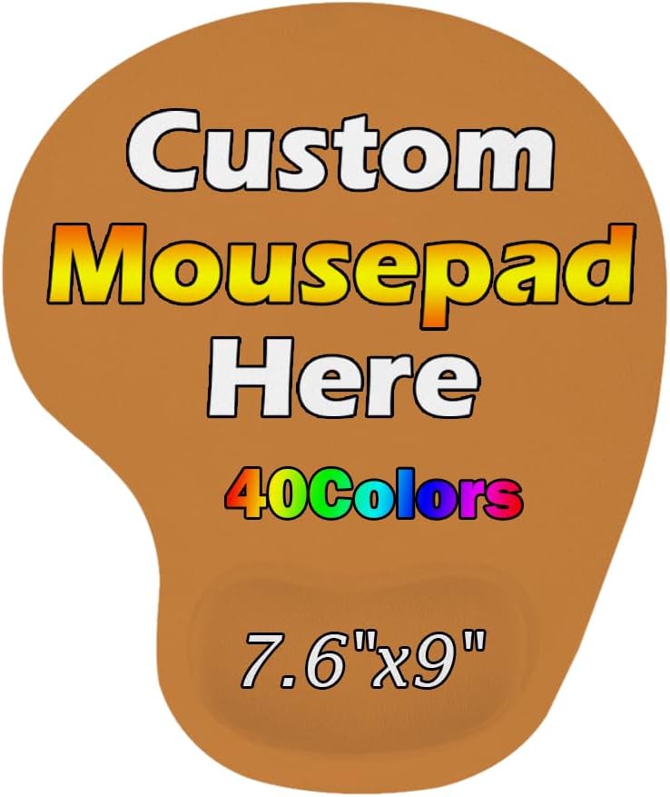 Personalized Wrist Rest Mouse Pad, Add Your Photo, Text, Logo or Art Design, Custom Your own Customized Gaming, Office Mousepad, Black, 7.6-9 15 51CD+kudNzL. AC SL1000 - northernschoolofshiatsu.co.uk