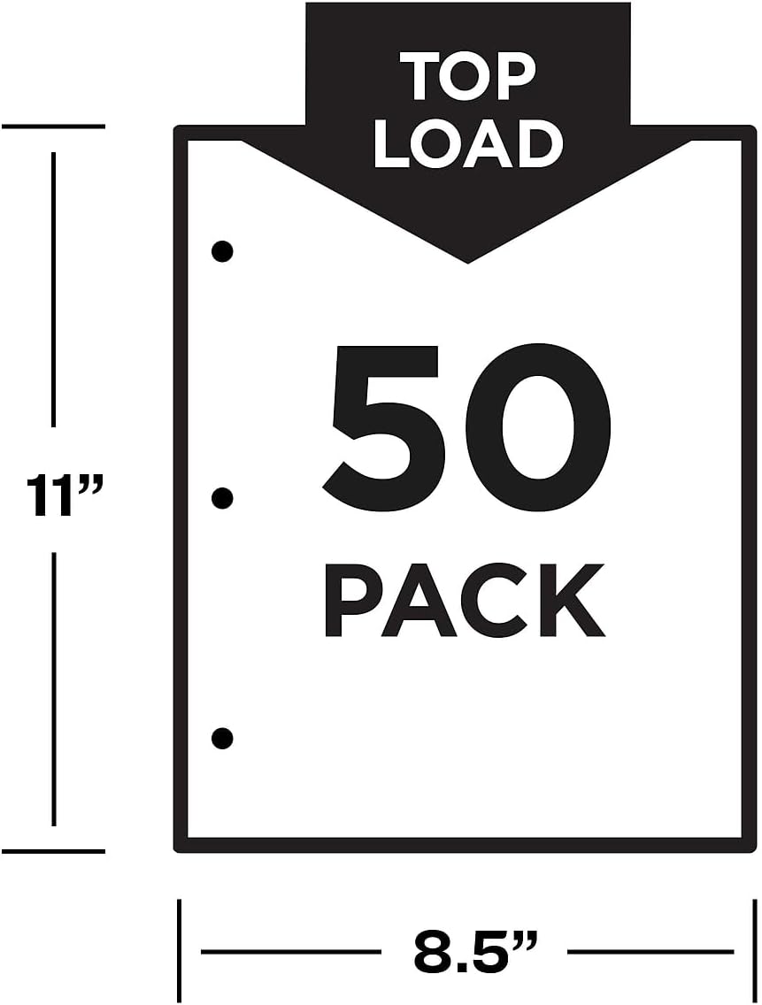 Avery Non-Glare Page-Size Sheet Protectors, Pre-Punched for Use with Tab Dividers, Top Load, 50 Document Protectors (74204) 3 51D+kT0z 8L. AC SL1500 - northernschoolofshiatsu.co.uk