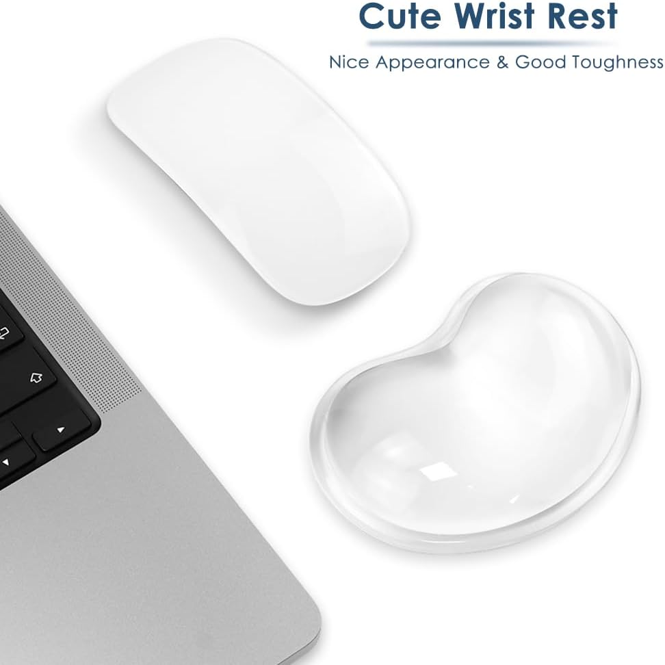 Soft Mouse Wrist Rest Pad Comfortable Cool Silicone Gel Ergonomic Cushion Small-Sized Hand Pain Relief Support Pad with Gel-Filled for Laptop Computer Office & Home (Transparent) 3 51FpMaXjShL. AC SL1000 - northernschoolofshiatsu.co.uk