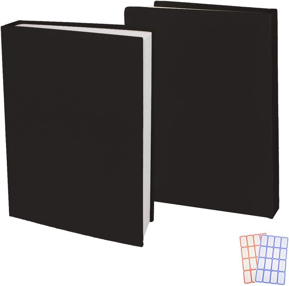 2 Pack Stretchable Book Sleeve Covers, for Paperbacks Hardcover Textbooks up to 9" x 12", Office Supplies with Free Sticker Labels (2 Pack, Black) 1 51H2Oui9UjL. AC SL1200 - northernschoolofshiatsu.co.uk