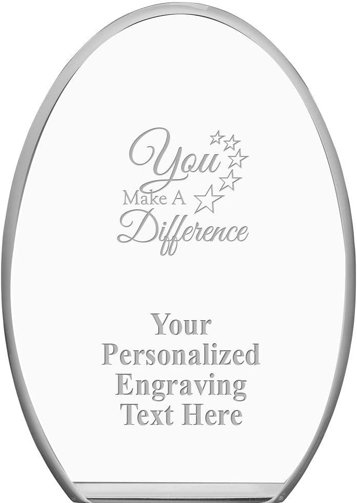 You Make A Difference Acrylic Standing Oval Paperweight, 5" H Personalized Acrylic Award Trophy with Custom Engraving 1 51HZs02OQpL. AC SL1000 - northernschoolofshiatsu.co.uk