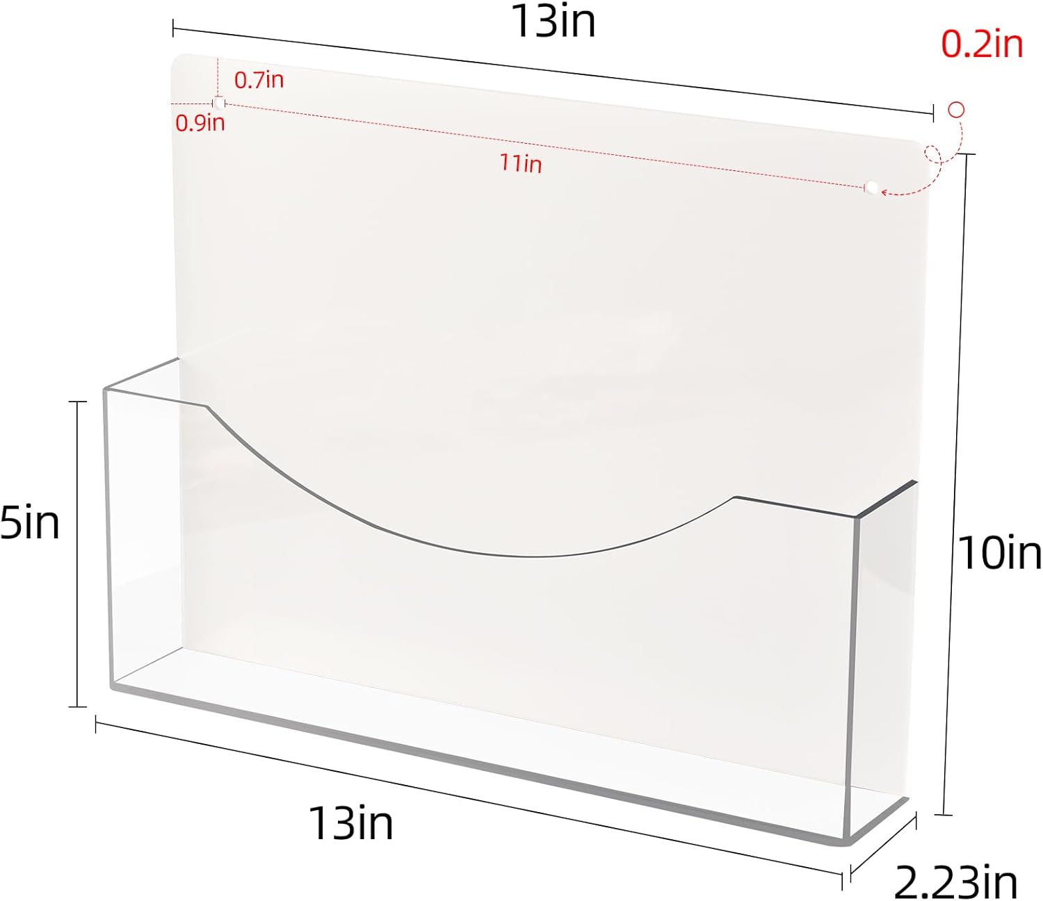 PecMuikee Wall File Organizer, Horizontal Acrylic Mail Magazine Holder Wall Mount, 4 Colors of Screw Caps Included Hanging File Organizer for School, Office, Hospital, 2 Pcs 4 51Ir zfAZhL. AC SL1500 - northernschoolofshiatsu.co.uk