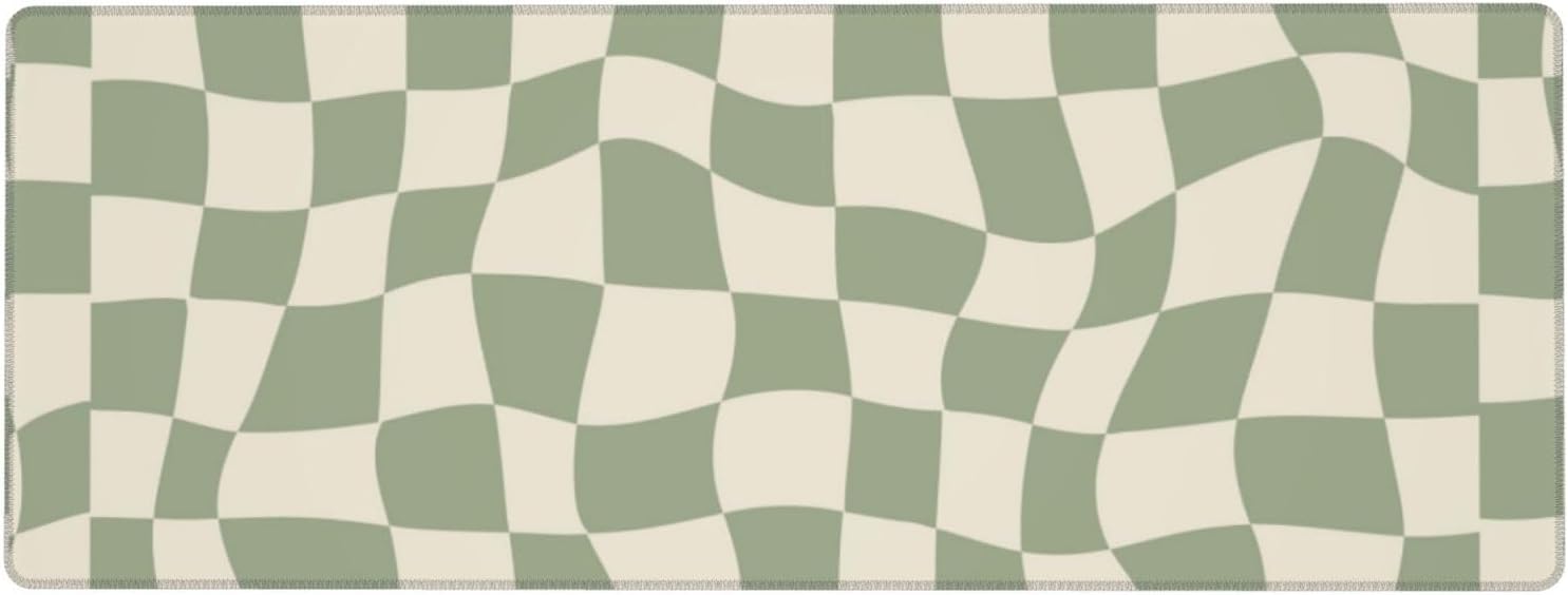 04 sage Green Desk mat,Checkered Mouse Pad,sage Green Mouse Pad,XL Mouse pad 11.8 * 31.5 Inches 1 51J0bq 6EqL. AC SL1500 - northernschoolofshiatsu.co.uk
