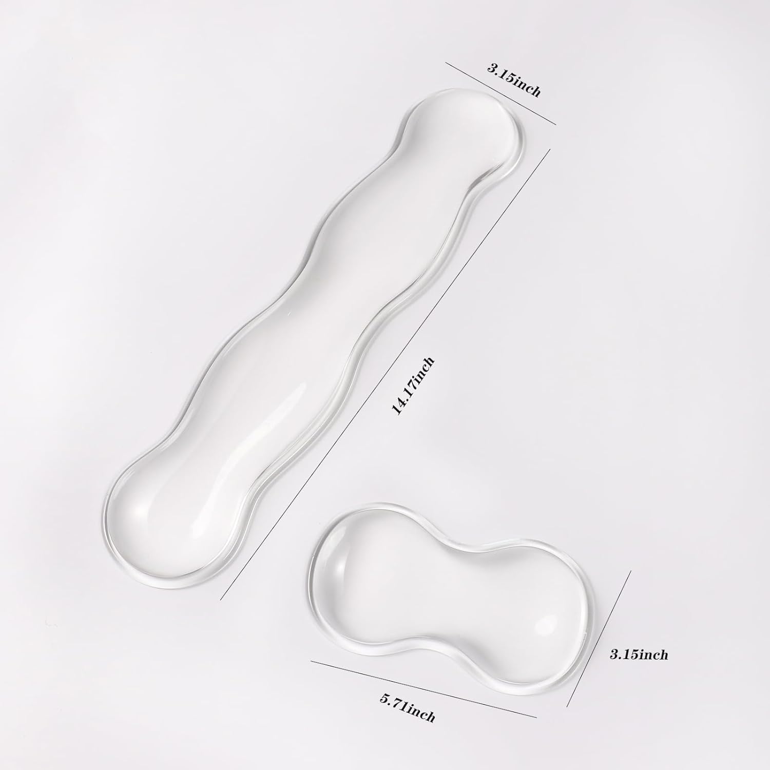 Clear Gel Wrist Rest for Keyboard and Mouse, White Silicone Keyboard Wrist Rest Set, Cute Ergonomic Wrist Rest for Keyboard 60%/75%(White) 111 51KILLj130L. AC SL1500 - northernschoolofshiatsu.co.uk