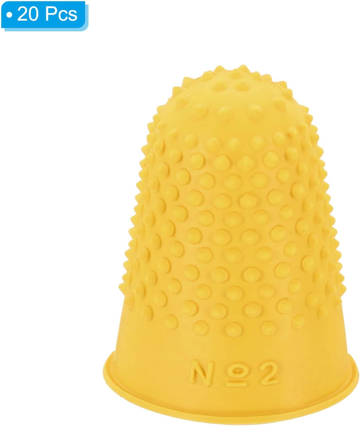 PATIKIL 0.71x1.14 Inch Rubber Finger Tips, 20 Pack Silicone Thumb Fingertip Protector Covers Guard Pads Thimble Grips for Office Counting Sewing, Blue Medium Size 48 51MEK+0TBlL. AC SL1500 - northernschoolofshiatsu.co.uk