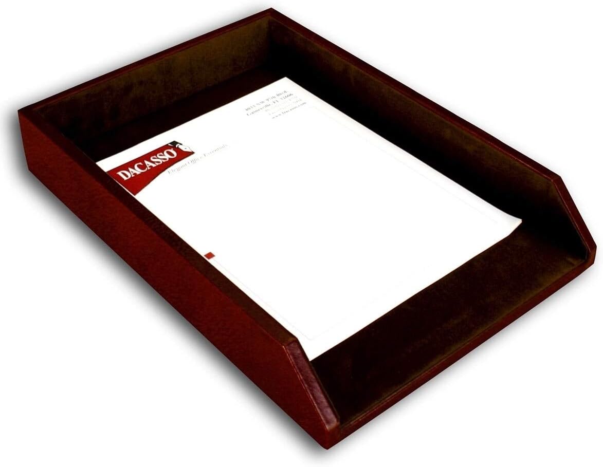Dacasso Chocolate Brown Leather Letter Tray, Legal Size 4 51MK9vyBHBL. AC SL1200 - northernschoolofshiatsu.co.uk
