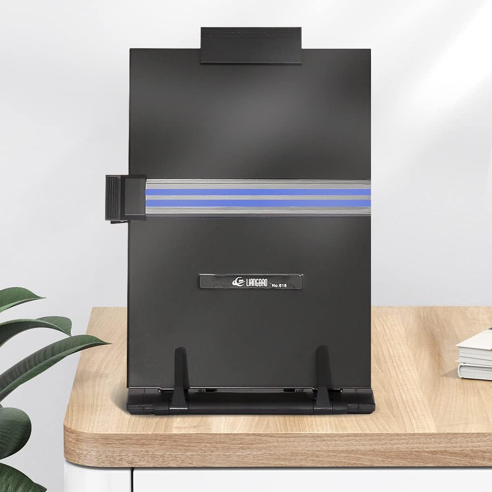 OSPNIEEK 2 Pack Desktop Document Holder Stand with 7 Adjustable Position, Black Metal File Organizer Copyholder for Typing Speech Reading A4 Letter Music Book Tablet Office, with Paper Clip Line Guide 6 51R+sWiX5hL. AC SL1000 - northernschoolofshiatsu.co.uk