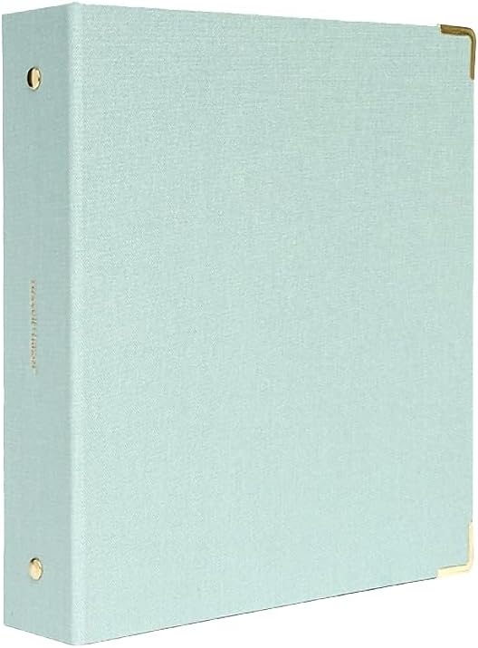 russell+hazel Patent Mini 3 Ring Binder, Dew, 7” by 9” 1 51S+LEaIKaL. AC SL1500 - northernschoolofshiatsu.co.uk