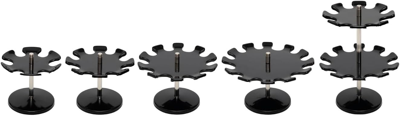Round Version Premium Stamp Holder Metal Stamp Rack for 12 Stamps - Black 7 - northernschoolofshiatsu.co.uk