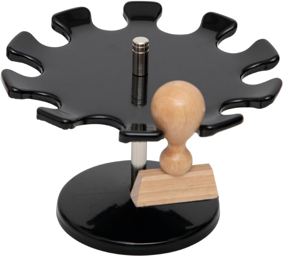 Round Version Premium Stamp Holder Metal Stamp Rack for 12 Stamps - Black 13 51Wgr6606tL. AC SL1345 - northernschoolofshiatsu.co.uk