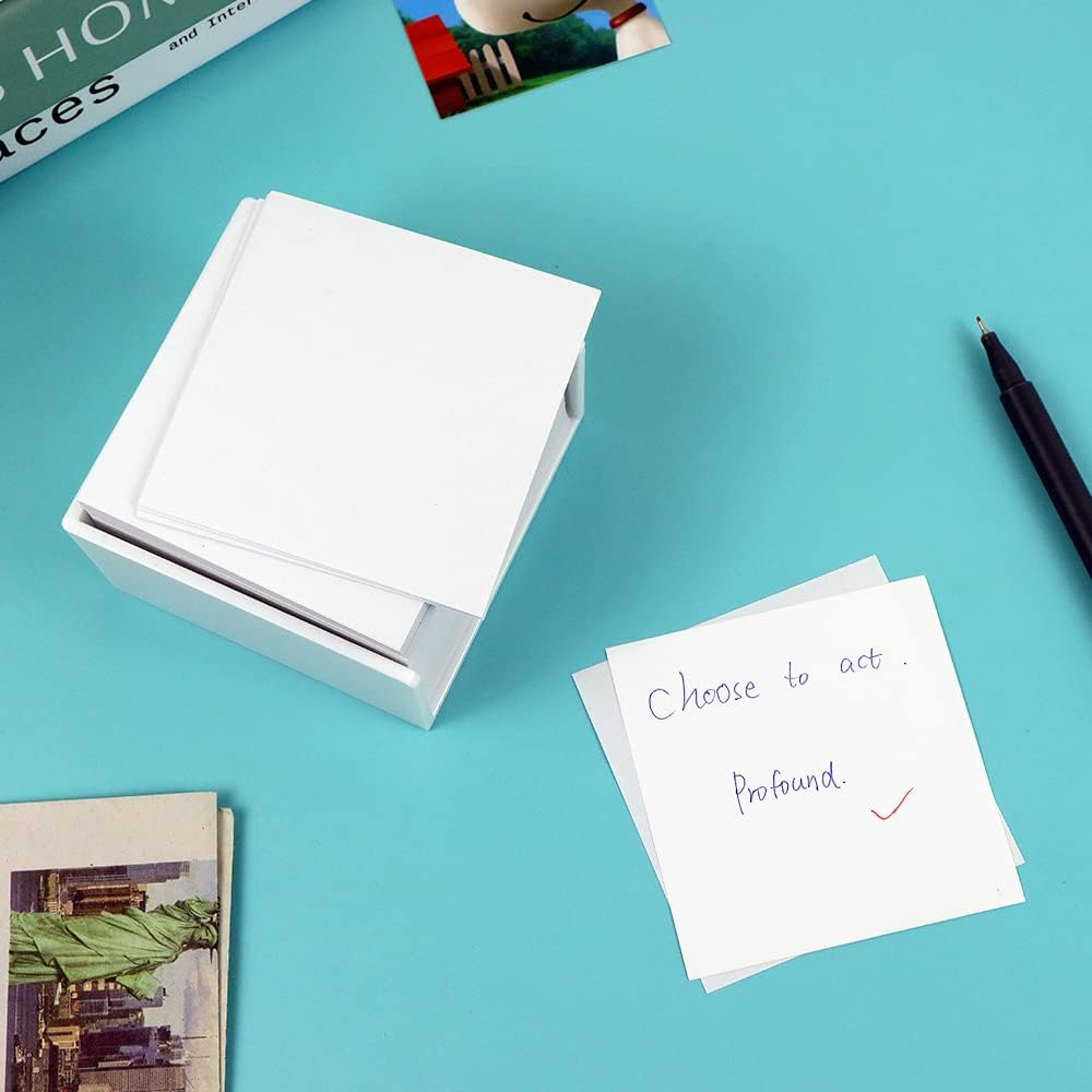 AxeWoodz White Sticky Notes Holder, 3x3 Inch Memo Holder, Sticky Notes Cube Dispenser, PS Notepad Organizer for Home and Office Desk Organization 2 51WoqGYGnRL. AC SL1000 - northernschoolofshiatsu.co.uk