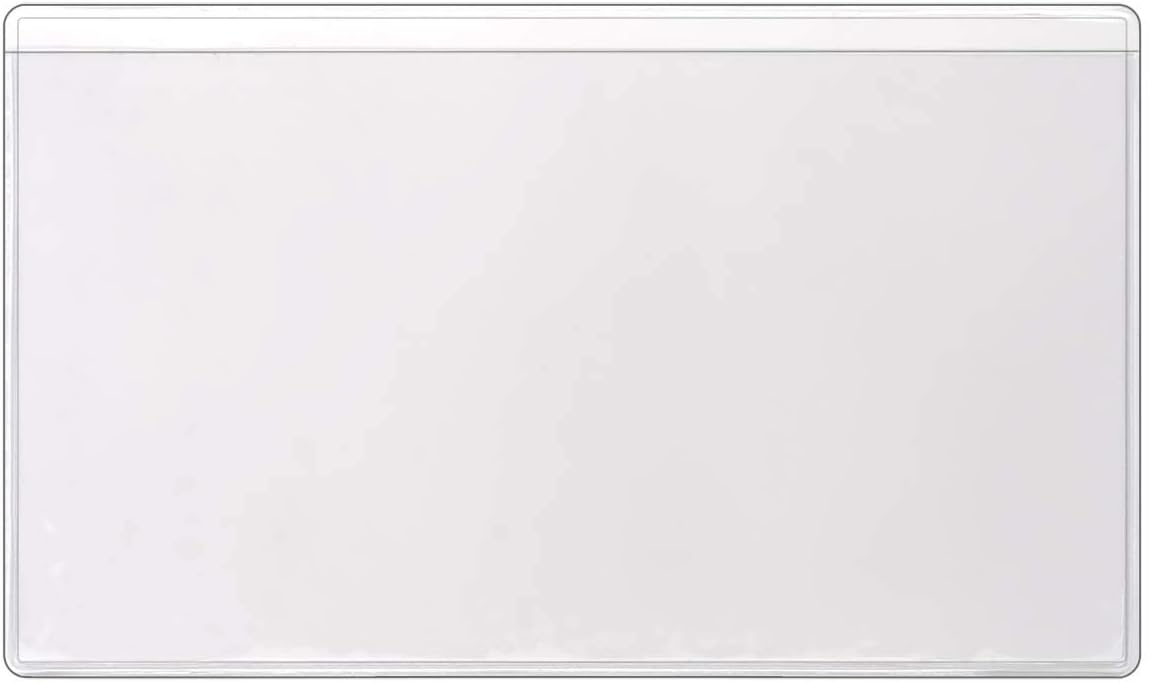 StoreSMART - 3" x 5 1/4" - Non-Adhesive Plastic Vinyl Pocket - Index Card Sized - Open Long Side - 10 Pack - PE106L-C-10 1 51aldpA0Y L. AC SL1200 - northernschoolofshiatsu.co.uk