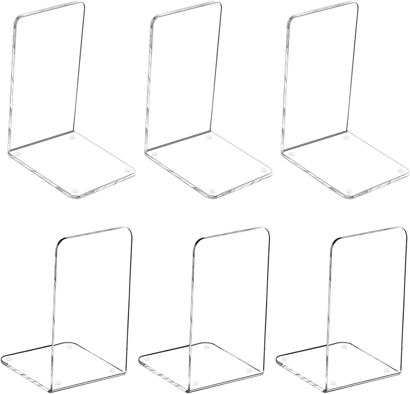 MerryNine 2pcs Acrylic Bookends, Clear Book Dividers Holders, Desk Organizer, Kid Books, 7.08"*4.72" Transparent Plastic 31 51c frlMsjL. AC SL1500 - northernschoolofshiatsu.co.uk