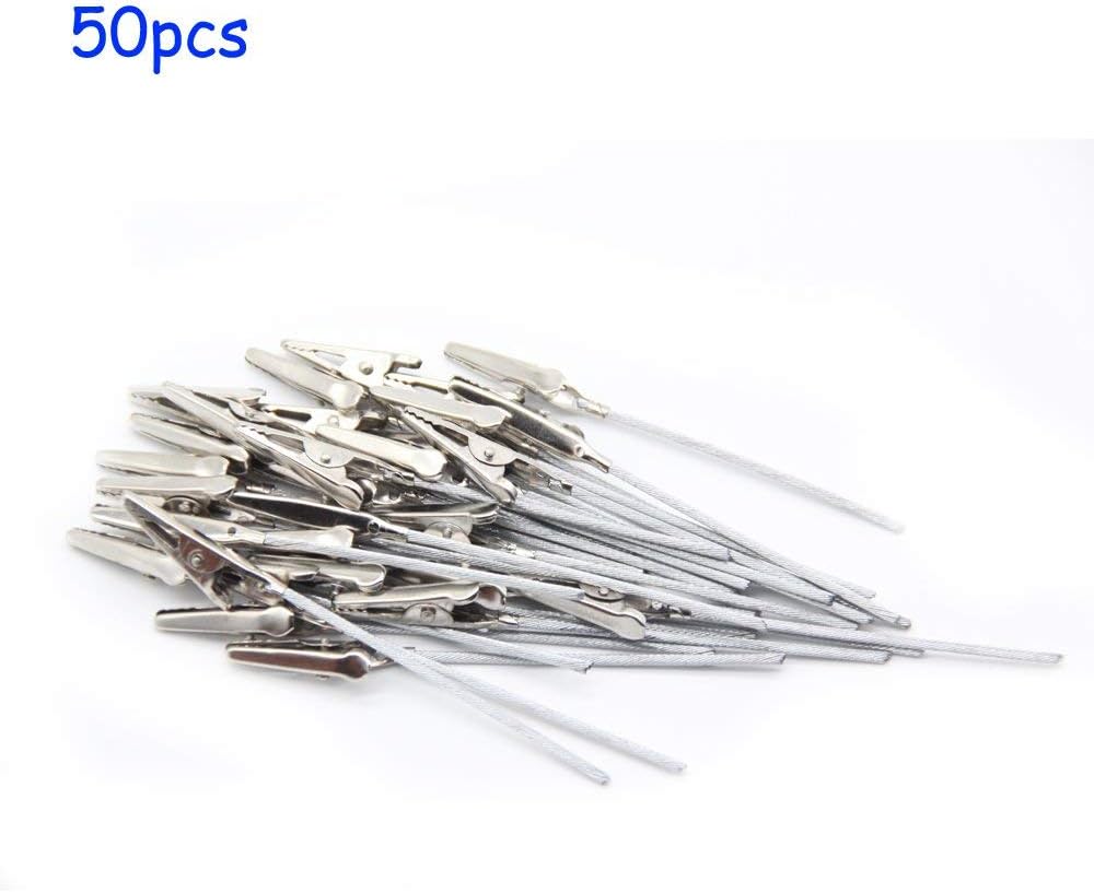 H&W 50 Pack Metal Wire Alligator Clamp, 4'' Long-Tailed Alligator Iron Clip, Stand Photo Holder Stand Memo Clip (WE1-D1) 6 51cF8St3v9L. AC SL1000 - northernschoolofshiatsu.co.uk