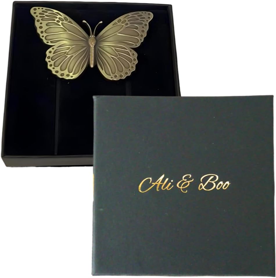 Book Clip, Journal Clip, Book Page Holder Clip, Ali & Boo Metal Bookmark, Book Club Gifts, Gifts for Book Lovers, Gifts for Readers, Gifts for Writers, Butterfly Ornament 5 51cI fkGdlL. AC SL1080 - northernschoolofshiatsu.co.uk