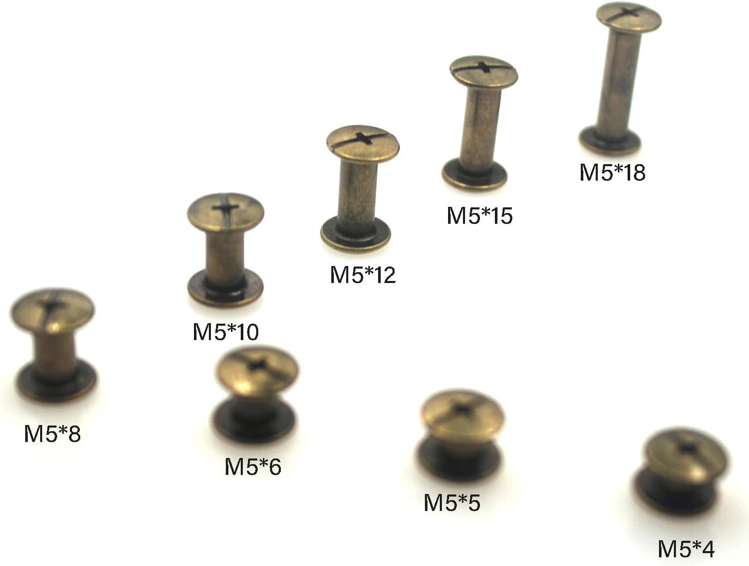 100 Pcs (50 Pair) Gun Black Phillips Chicago Binding Screws Assorted Kits,6 Sizes of Flat Head Rivet Hollow Binding Screws Posts, for Leather Saddles Purses Belt Repair(M5x5/10/15/25/35/45) 87 51cgKNqDKZL. AC SL1500 - northernschoolofshiatsu.co.uk