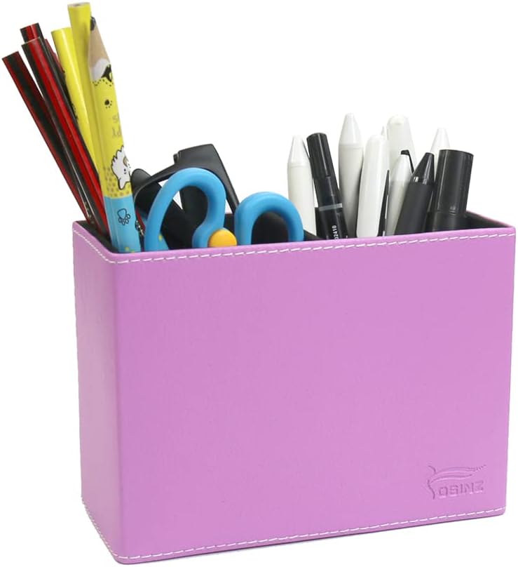 Pen Pencil Holder Cup Container PU Leather Desk Organizer Stand Decor Brush Scissor Holder Decoration Office Desk Home School (3.3" x 3.3" x 4", Black) 65 51f+GwECkdL. AC SL1001 - northernschoolofshiatsu.co.uk