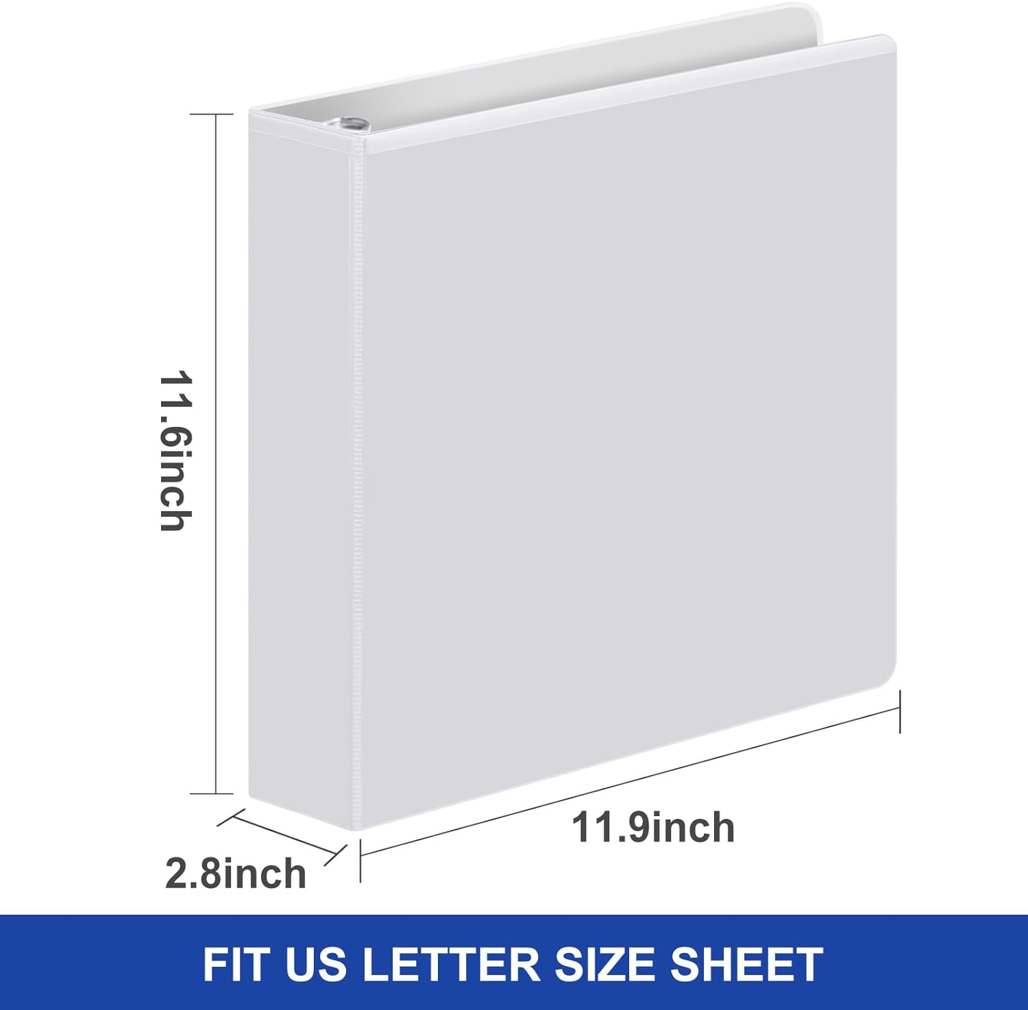 Comix Sturdy 1.5 Inch D-Ring Binders, 1.5'' 3 Ring Binder with Clear View Cover, 1-1/2 Inch Rings Holds 350 Sheets of 8.5" x 11" Paper, 6 Packs (White) 35 51h5WyOLnTL. AC SL1500 - northernschoolofshiatsu.co.uk