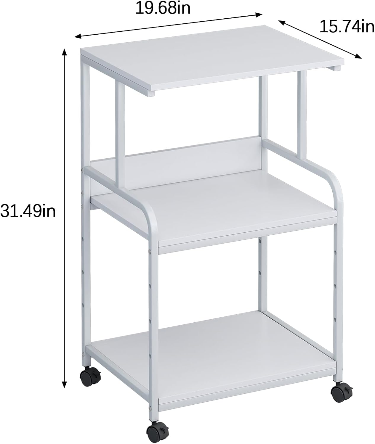 4 Tier Printer Stand with Storage Shelf, Large Tall Printer Cart with Wheels, Mobile Printer Table for Home Office, Adjustable Stands for Printer Heat Press Scanner Fax (Black), High 75 51hCkwc3RJL. AC SL1500 - northernschoolofshiatsu.co.uk