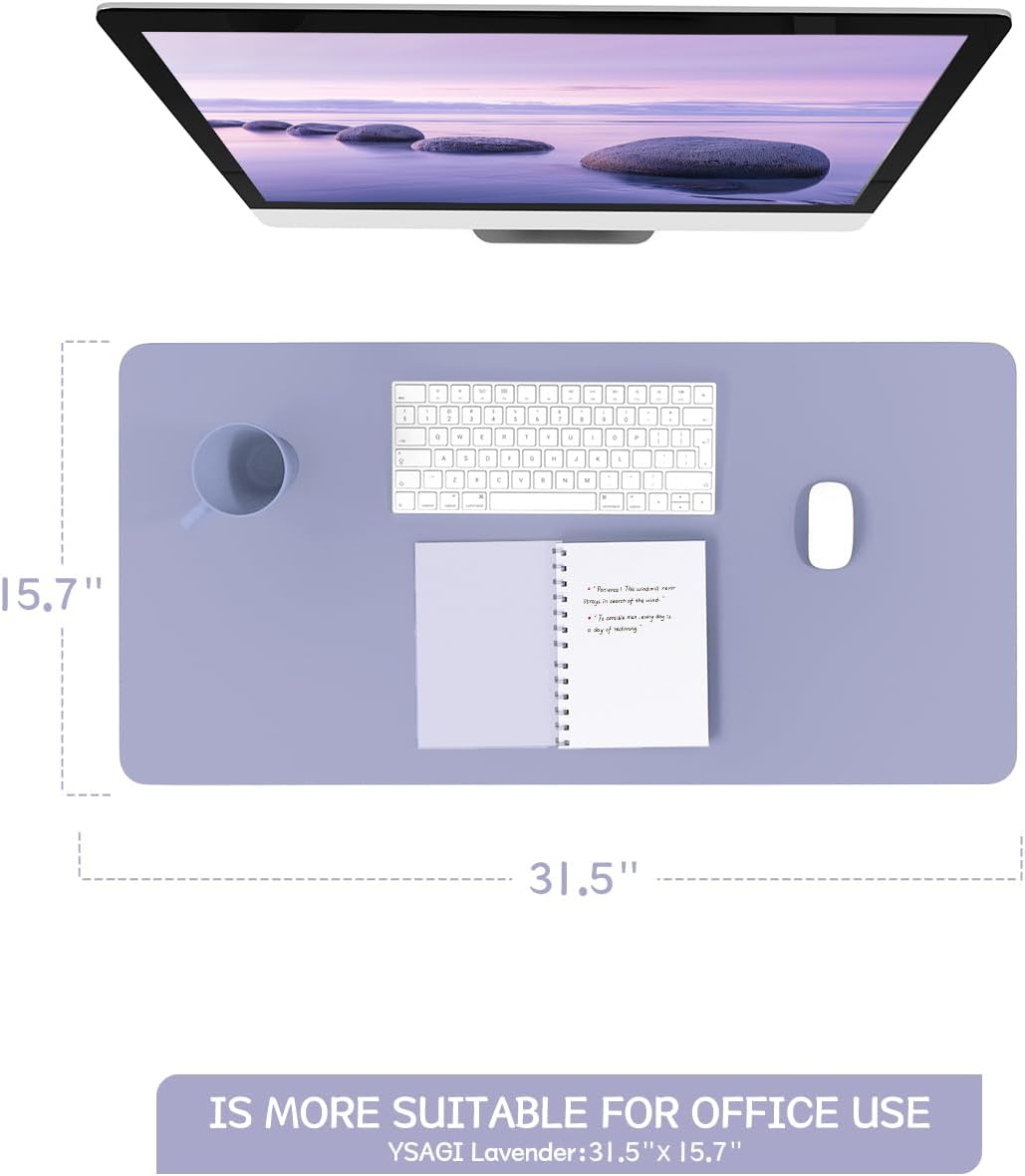 YSAGi Non-Slip Leather Desk Pad, Waterproof Laptop Computer Desk Keyboard Mat, Table Protector Blotter Mat, Large Mouse Pad for Office/Work/Home/Decor(Pink, 23.6" x 13.7") 155 51jesUjdAjL. AC SL1500 - northernschoolofshiatsu.co.uk
