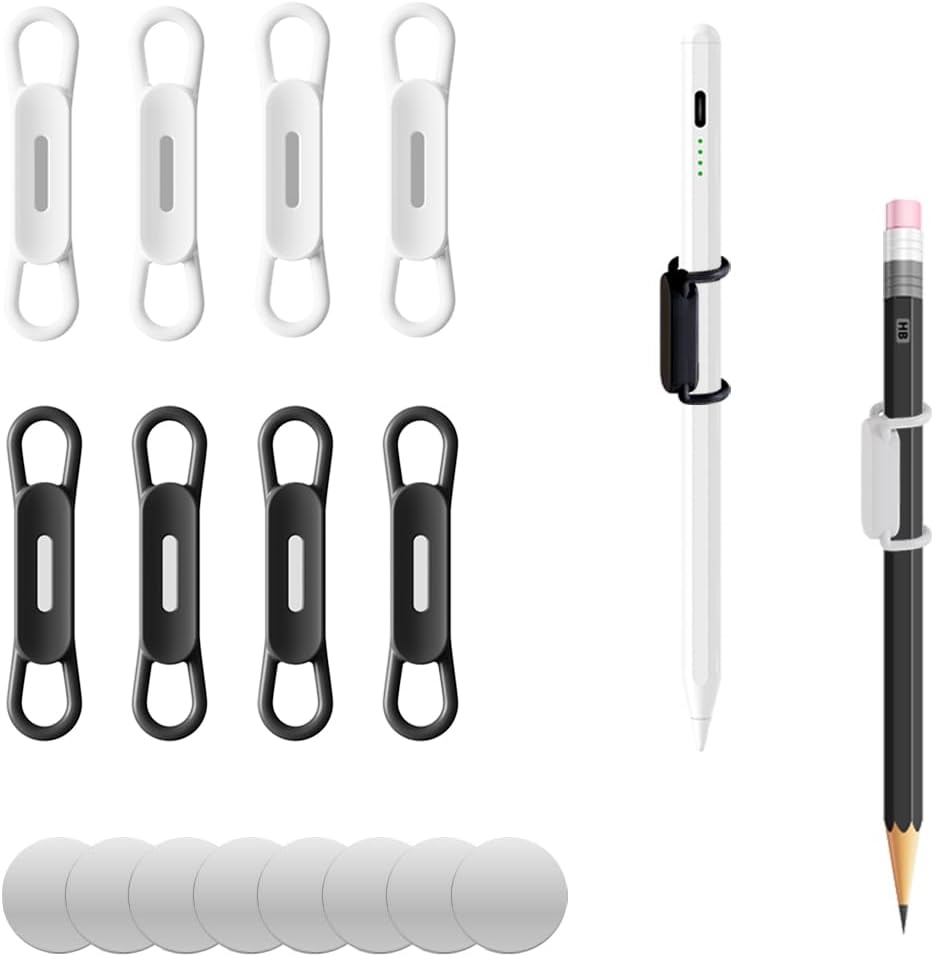 Magnetic Pen Holders Set of 8,Silicone Adjustable Pen Pencil Holder,Flexible Pencil Holder for Refrigerator,Whiteboards,Desk Accessories & Teacher Supplies(White-4,Black-4) 8 51k5 ygw2fL. AC SL1200 - northernschoolofshiatsu.co.uk